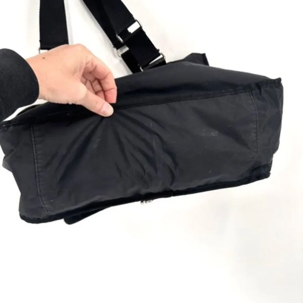 Vintage Y2K Banana Republic Men’s Travel Tote Carry On Nylon & Leather‎ Bag